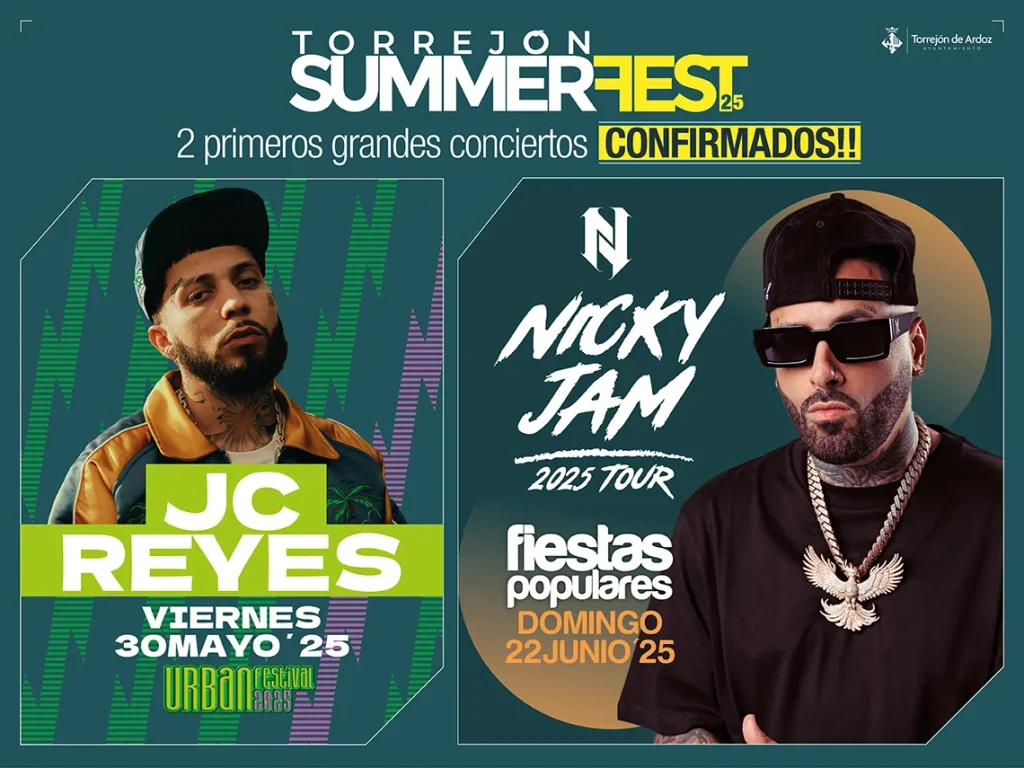 Torrejón De Ardoz Gasta Un Millón De Euros En Reggaetón Con Una Deuda De 100 Millones 1 Conciertos Torrejón De Ardoz De Jc Reyes Y Nicky Jam